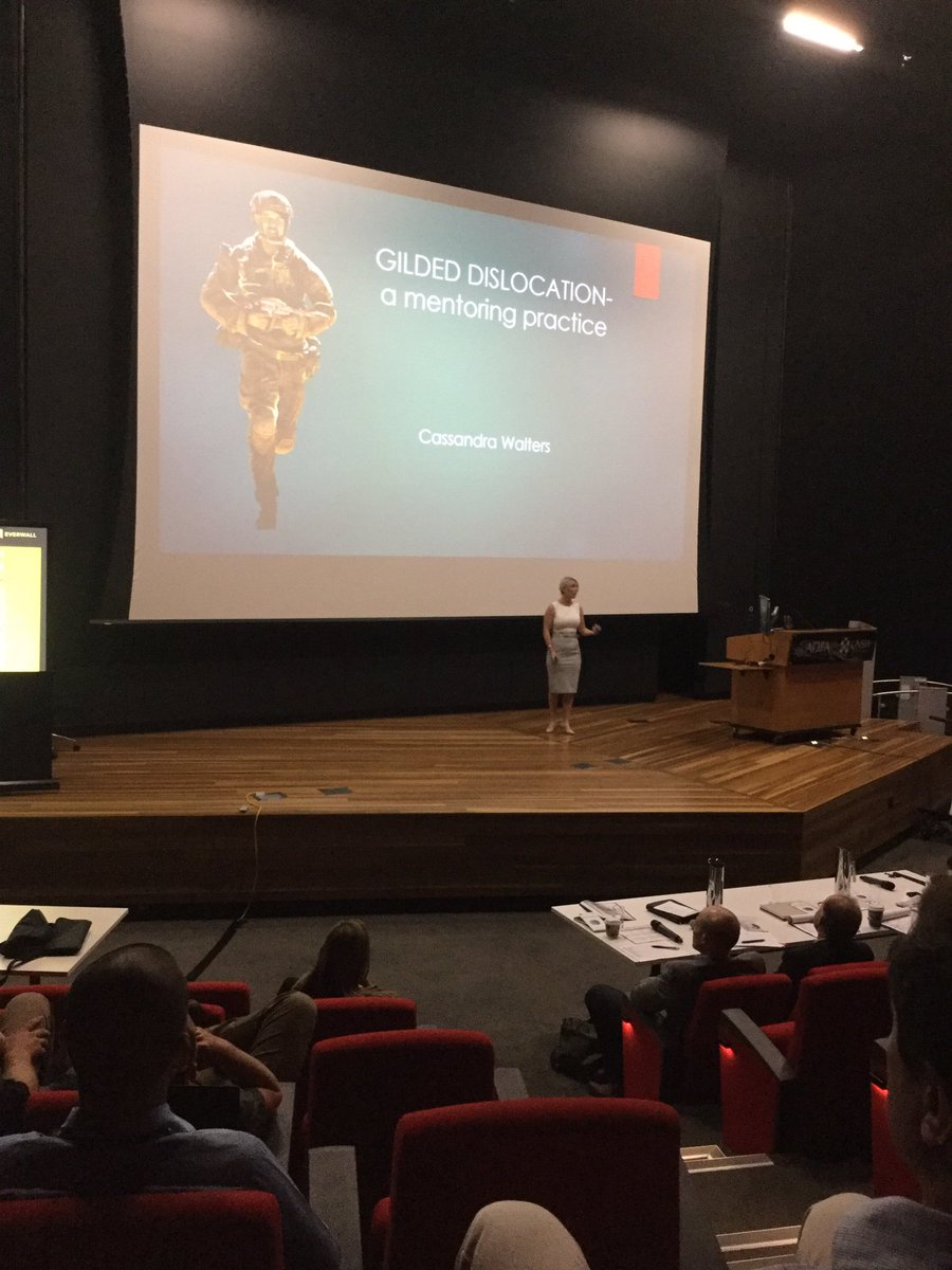 DefenceInnovate's tweet photo. Successful mentoring is the key to building tomorrow’s leaders. A passionate pitch at #DEFAus18 https://t.co/epVrE4BSmH