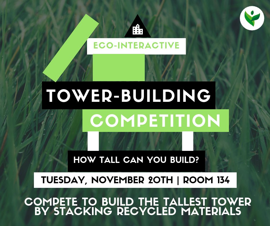 bss_ecoteam's tweet photo. Hey Bayview! 👋🏻 Join us for our Eco-Interactive Tower Building Competition next Tuesday after school in room 134. Teams of 2-5 will compete to stack recycled materials (without the use of tape) and build the highest tower! To sign up, visit https://t.co/7RevbnXDi4. https://t.co/0y0xoQNcLY