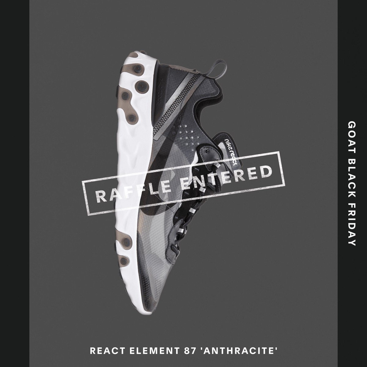thomas70372602's tweet photo. Enter the #GOATBlackFriday Raffle for your chance to win the most coveted sneakers and other prizes. @goatapp https://t.co/3Xkw8OoaRI https://t.co/KZrKOrpBn9