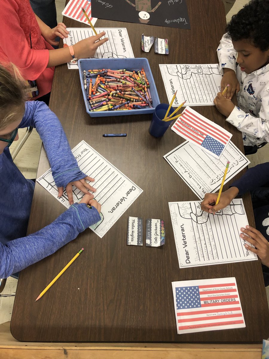JoAnnGusta's tweet photo. Writing letters to Veterans for #OperationRead @MountOliveElem https://t.co/ORUiHO4oxe