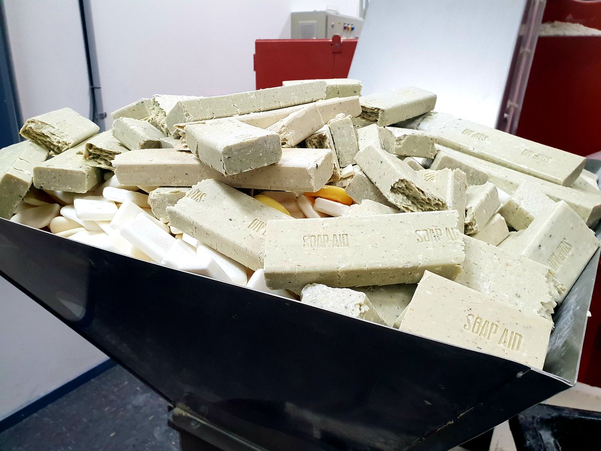 soapaidltd's tweet photo. Waste not want not. We even recycle our own waste soap!♻️ #NationalRecyclingWeek #soapsaveslives #hotel2hands https://t.co/SCC44eYwDS