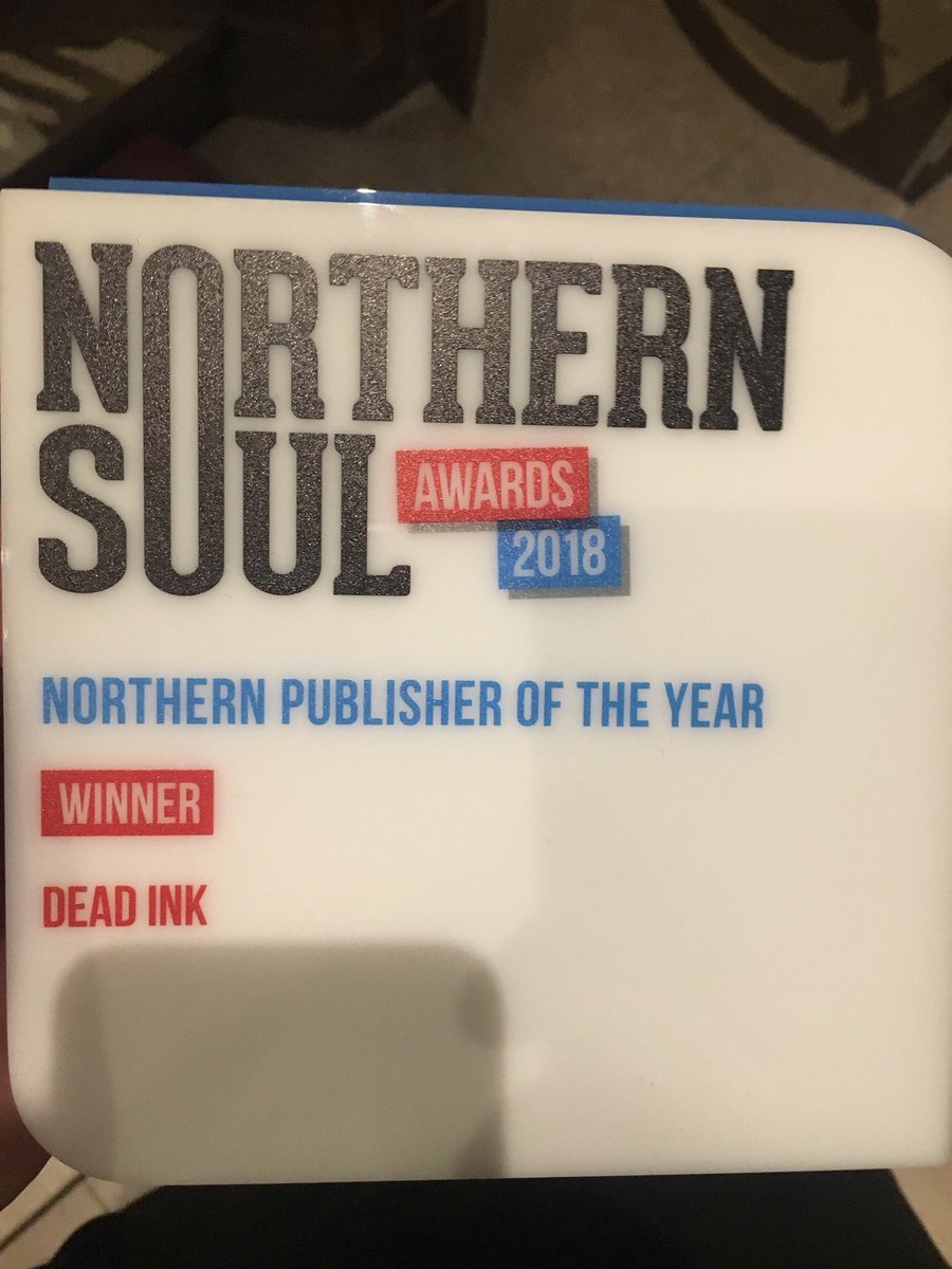 danjameswriter's tweet photo. Congratulations to @DeadInkBooks - officially the #northern #publisher of the year at tonight’s @Northern_Soul_ #NSawards18 @ManCathedral Well done to Nathan @DeadInkBooks and all the winners #northernsoul #teamdeadink https://t.co/1neuevGpWC