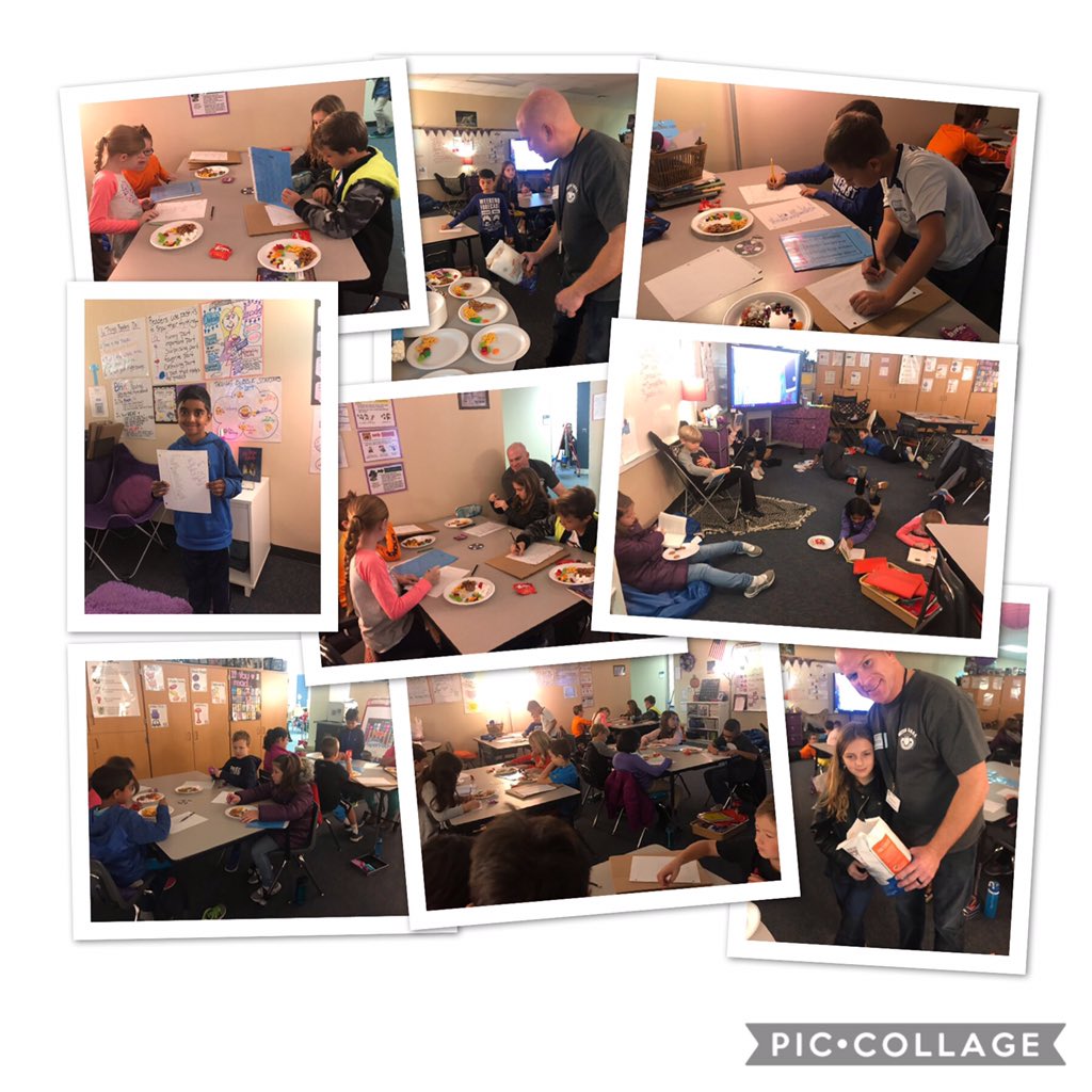 BroadwayMrs's tweet photo. Friday Jr. so thankful for our WATCH dog dads, such a huge help today as we used adjectives to describe our snacks and we crowned our classroom Spelling Bee winners @SwenkeCFISD @Swenkeliblady #swenkeproud #cfisdSpirit https://t.co/XCGNhMYkO2
