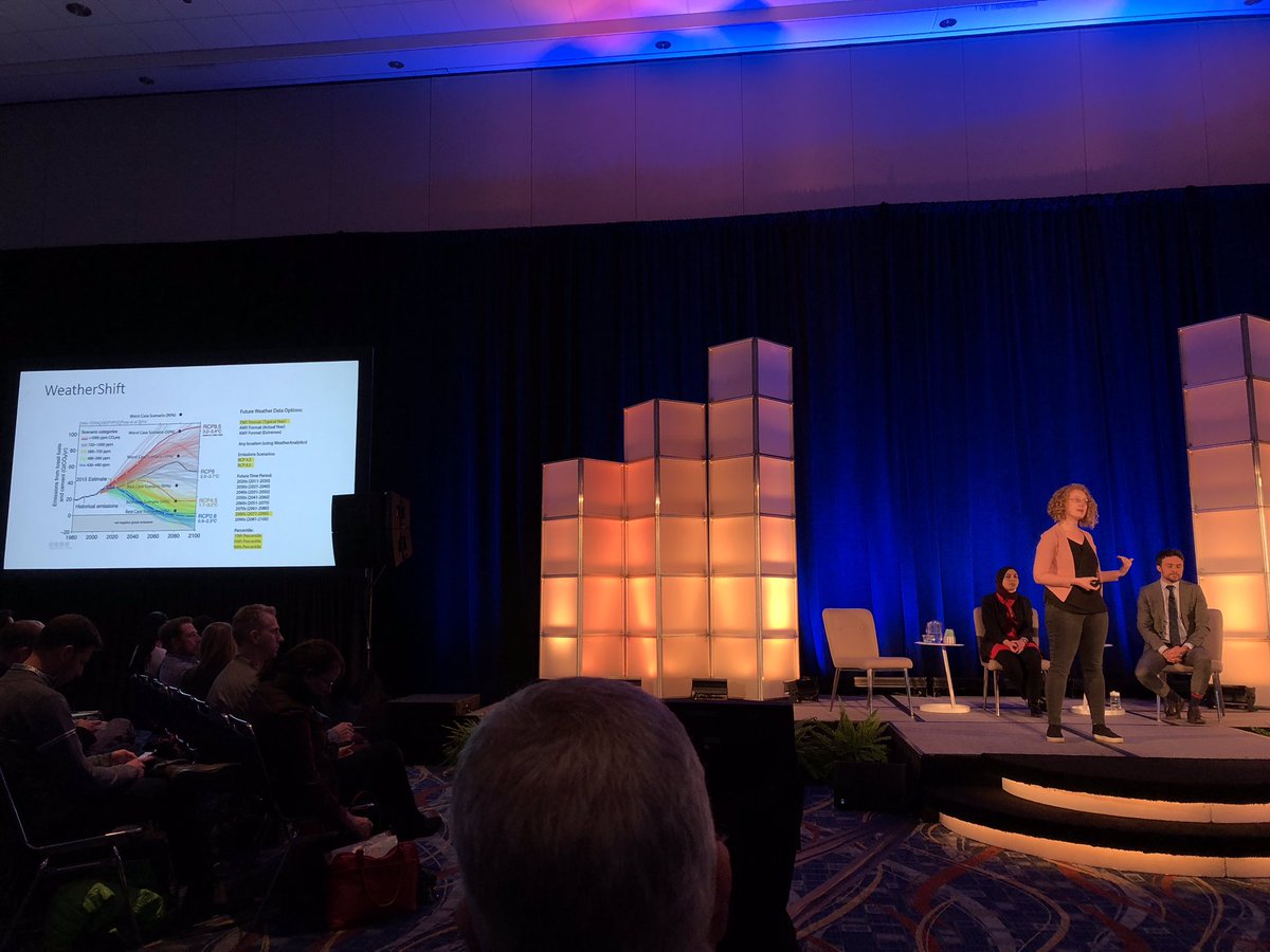 graybender's tweet image. Great to see the #weathershift tool being discussed at #Greenbuild2018 as a cutting edge resource for helping engineers and architects design their buildings for future climate. This tool was developed by @ArupGroup through a research effort led by @_Cole_Roberts