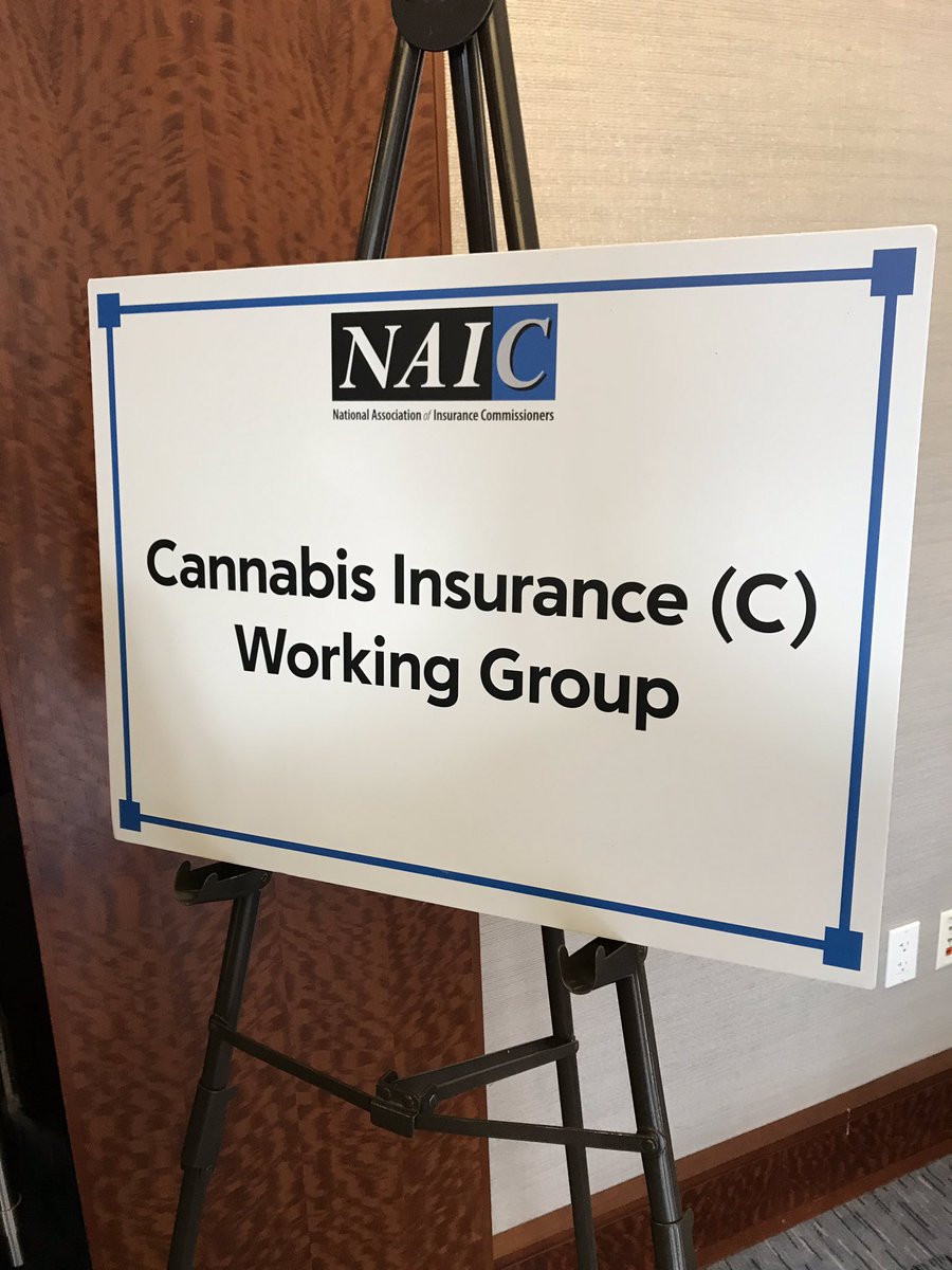 First in-person meeting of #NAIC #Cannabis Working Group is about to start at #NAICSF.  Packed room suggests interest level is high.