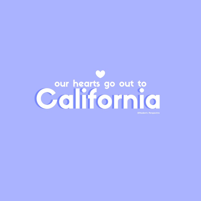 StudPerspective's tweet photo. Our hearts go out to the victims of the California wildfires. To learn more about how to help click here: https://t.co/C8IDYF4Vob https://t.co/Gh2T8VQz17