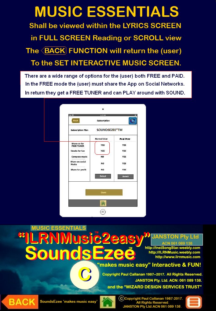ILRNMusic2easy2's tweet photo. #15MinutesOfFAME made easy for #YOU with @SoundsEzee*TM and #MusicEzee*TM - 'makes #music easy' in the future - https://t.co/BNiHTDaAz8 being developed by #JANSTON Pty. Ltd. #Australia https://t.co/kMkOeeyRXe