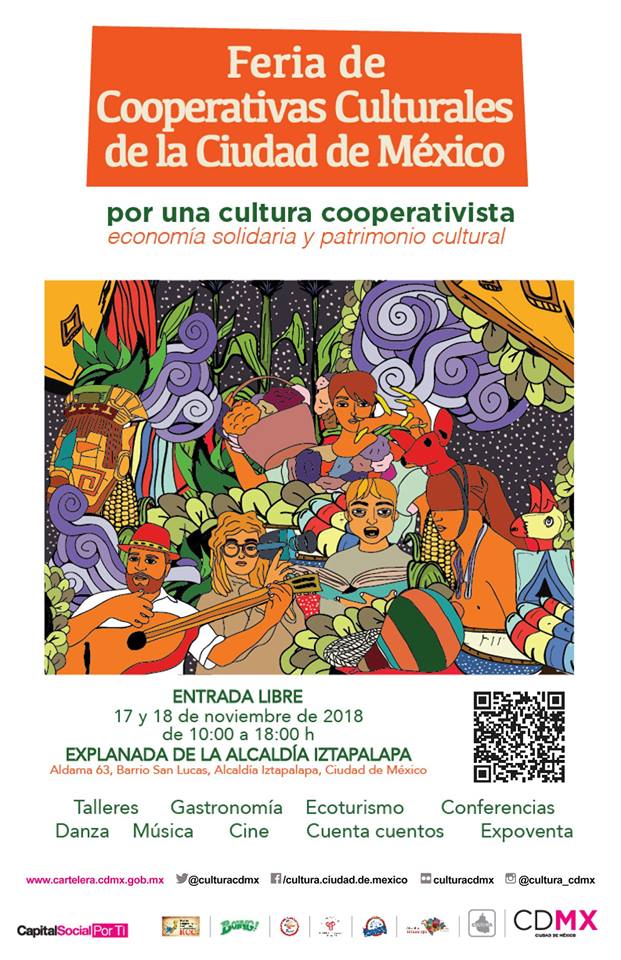 CulturaCiudadMx's tweet photo. Mañana inicia la Feria de Cooperativas Culturales de la Ciudad de México, encuentro que podrás disfrutar en la explanada de la @Alc_Iztapalapa a partir de las 10h. #ActividadGratuita https://t.co/mZToHHUVna