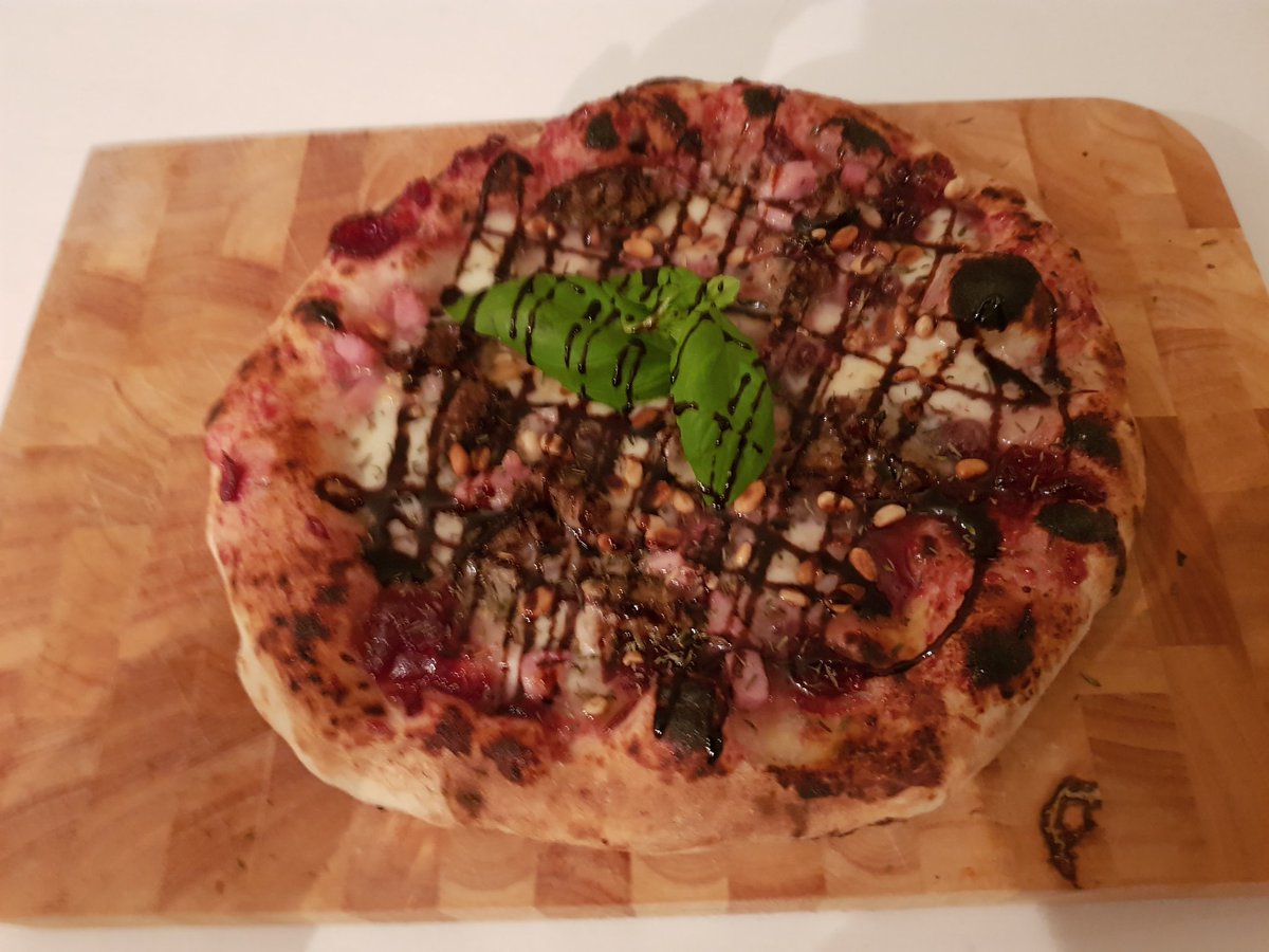 Pizza  is sourdough and soft