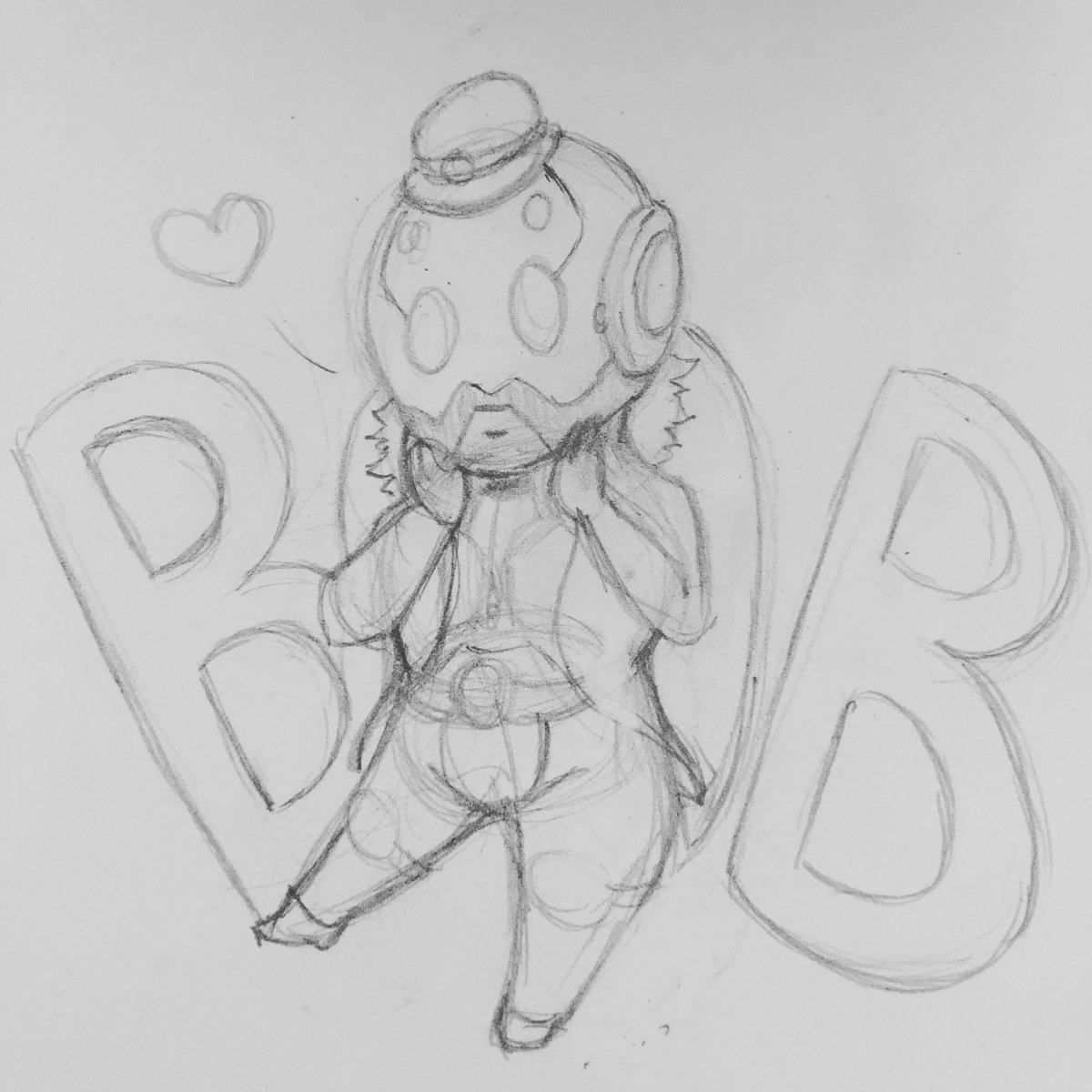 WaifuSenpai's tweet photo. I have this weird obsession about Bob, he’s so darn adorable. 
#boboverwatch #chibi #sketch #adorable #kawaii #art #robot #Overwatch #loverm #doitforhim #obsessed #Favorite https://t.co/TleQGX75nK