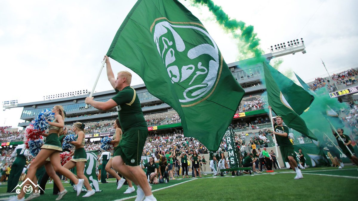 CSURamsGameday's tweet photo. We are LESS THAN AN HOUR out! Now is a great time to head for the stadium and start getting settled.

#CSURams https://t.co/WFLn0L9FwK
