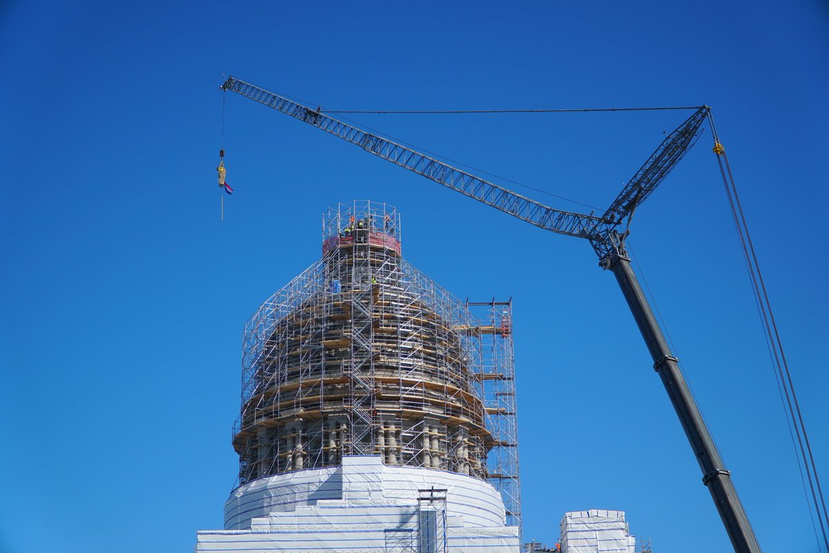 MissouriOA's tweet image. Check out some great photos of @Ceres_MO &amp;amp; her removal from the #MoCapitol -- courtesy of our friend @AaronFuhrman, @VisitMO's talented photographer!
