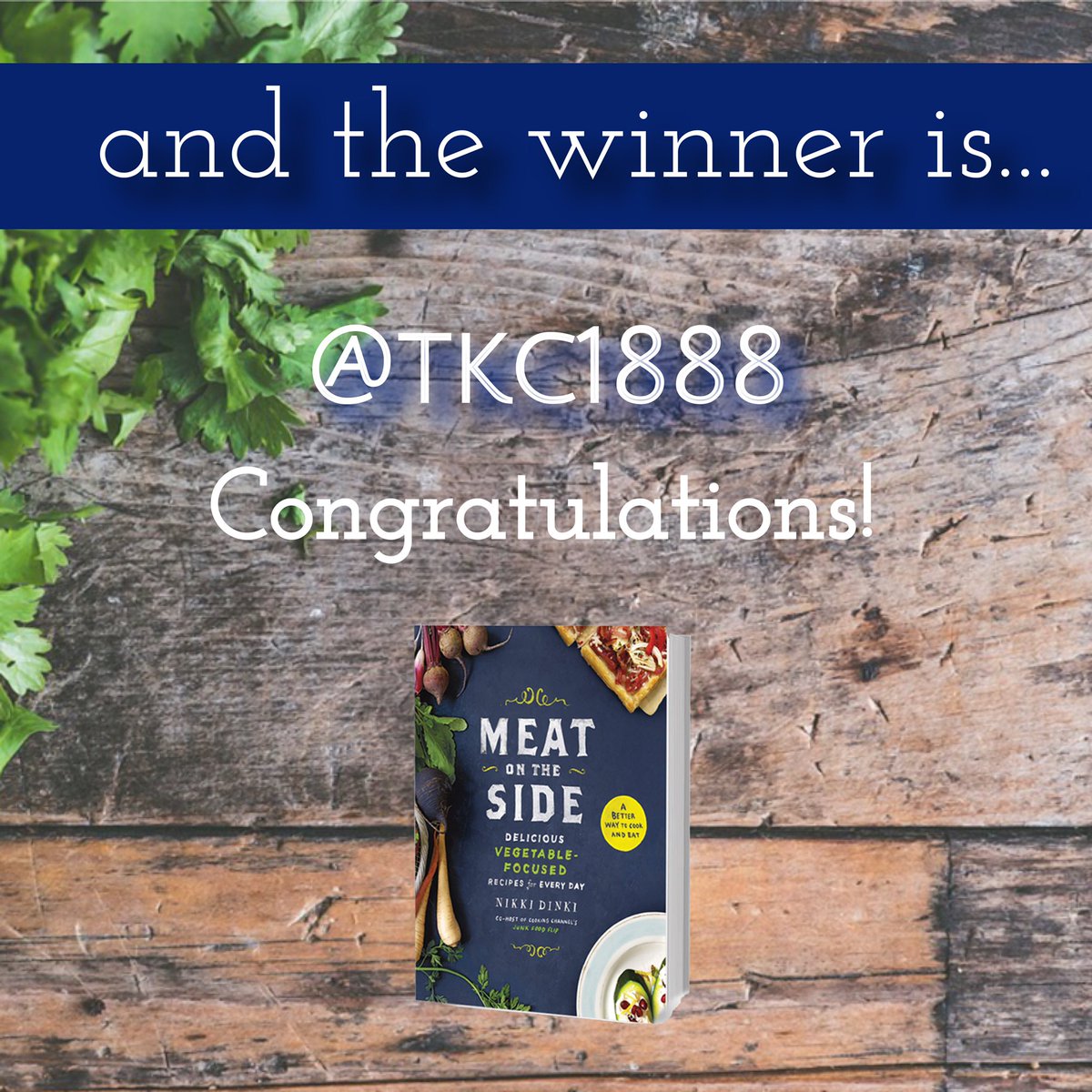 NikkiDinki's tweet photo. CONGRATULATIONS to my THROWBACK WEEK #giveaway #winner, @tkc1888! Thank you to everyone who entered! #meatontheside
#bestnikkirecipes #myfavoriterecipes #throwbackrecipes #throwback #favoriterecipes #throwbackallweek #bestrecipes #toprecipes #nikkidinkicooking #bookcontest https://t.co/2qC2QtxggC