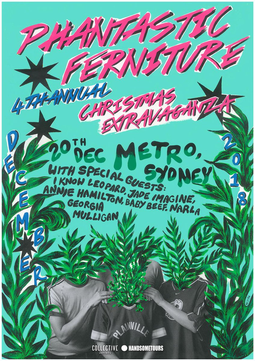 Fronds! It's a Christmas miracle. We are so excited to announce the Fourth Annual Phantastic Ferniture Christmas Extravaganza! It's also our last show for the forseeable future so don't leaf buying tix to the last minute! Tix from bit.ly/2TfDNPw