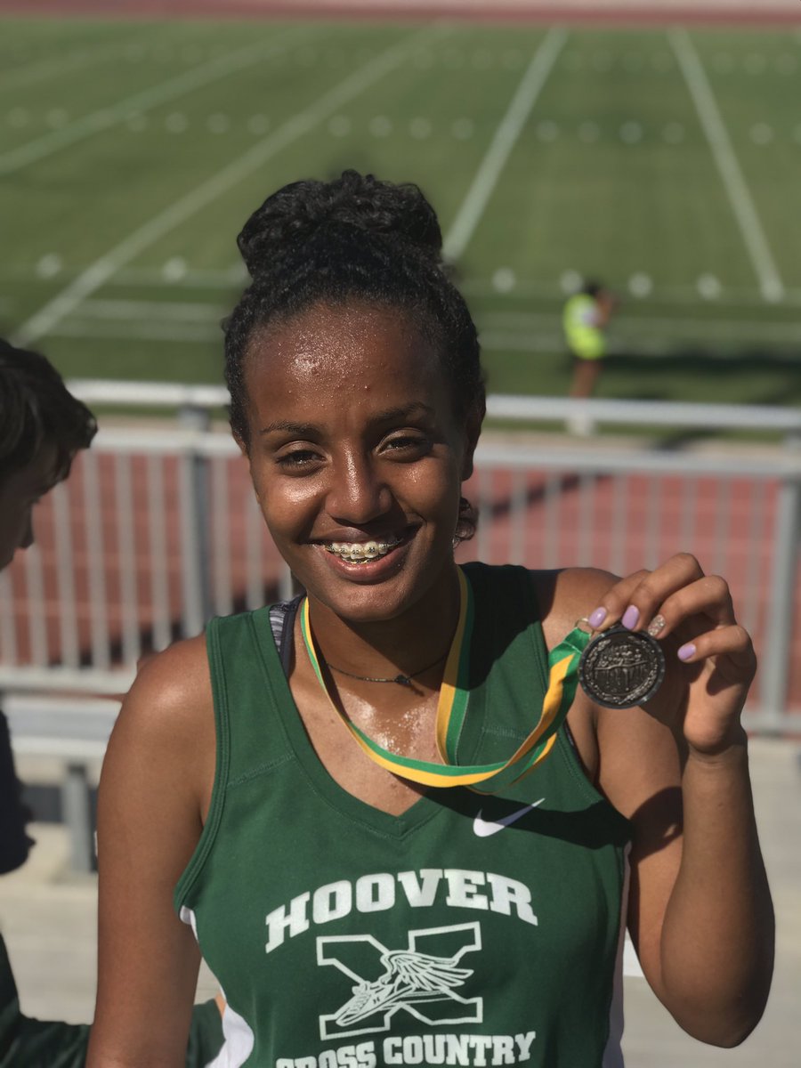 Yorkabel Gebrehiwot finishes 3rd in D-3 Valleys and qualifies for the State Meet next Saturday!