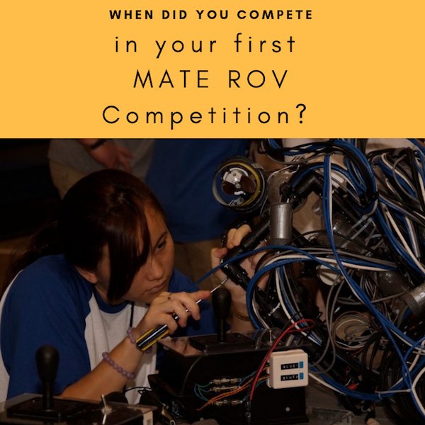 matecenter's tweet photo. Feeling nostalgic as we throwback this picture from 2010! When did YOU compete in your first MATE ROV Competition? #MATEROV #MATE2019 https://t.co/aUeE07hUQv