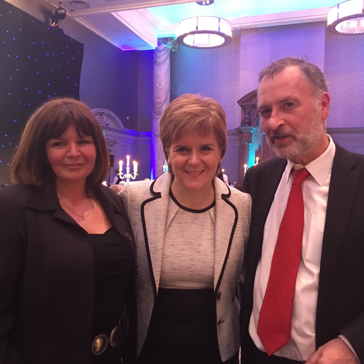 CStevensonSNP's tweet photo. What a fantastic evening at #FSBSco18 Annual Dinner. Great company and lots of positive talk about promoting small businesses with @sdpscotland @SouthLanCouncil @BGlanarkshire @LindaFabianiSNP https://t.co/ooNTTre74S