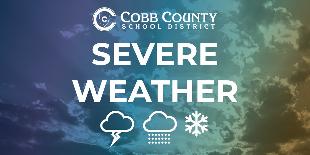 CobbSchools's tweet photo. We are aware of low temperatures tonight leading to possible ice on the roads in the morning. We are currently working with the @NWS to monitor the weather, looking for any impacts on school operations. If necessary, an update will be provided in the morning. https://t.co/FXEf2XA2BS