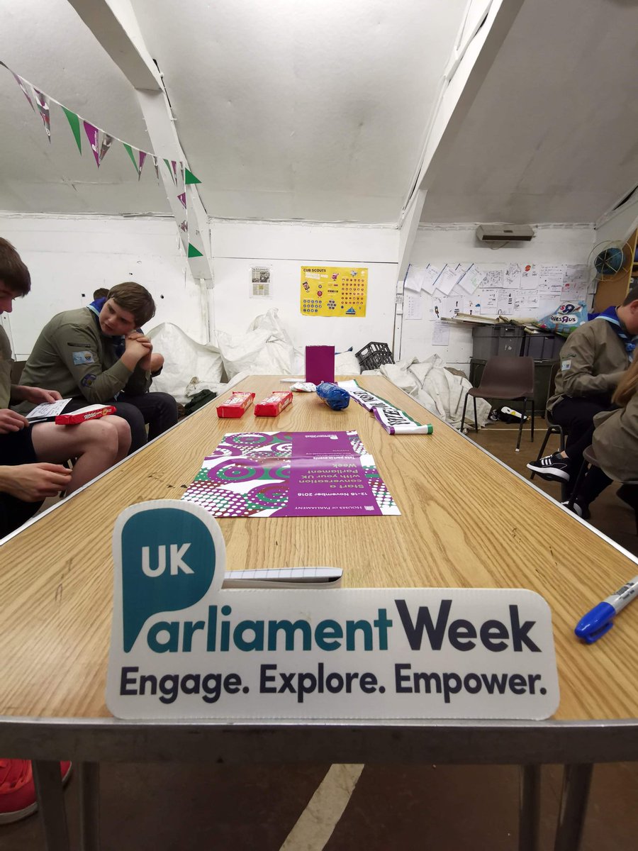 _TsunamiESU's tweet photo. PARLIAMENT WEEK! 
Parliament Week...💬🎩
✅Hobnobs are now the official biscuits of Bognor and you can only eat them 😅🍪🚫
✅ And the controversial topic of equality was debated♀️♂️ vote is still out on that one 🤔🤨🤐🤯
#UKPW18 @TheBognorWoo
@WestSussexScout https://t.co/tdA86q1BJX