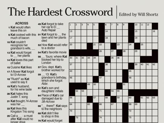 adsoftheworld's tweet photo. Check out the print ad for the Alzheimer's Foundation by #Area23: The Hardest Crossword - Marie's Crossword https://t.co/BBwXm41ebL @FCBHealth https://t.co/0H1lpLEC2V