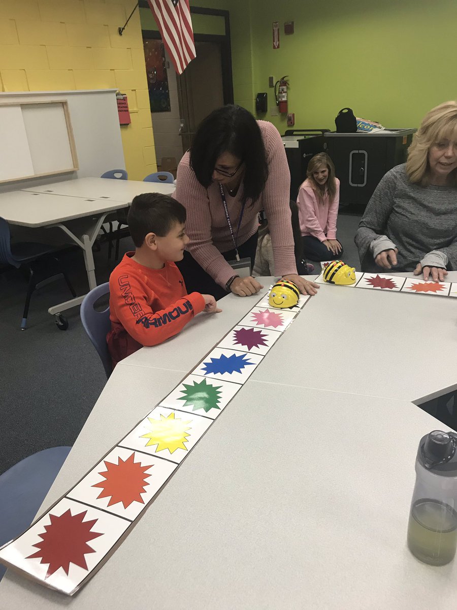 MrsWalsh345's tweet photo. Great morning programming Bee-Bots in the Learning Lab with @DreamitSTEAMit and @AGiacquinta! https://t.co/wKOc5RlvVc