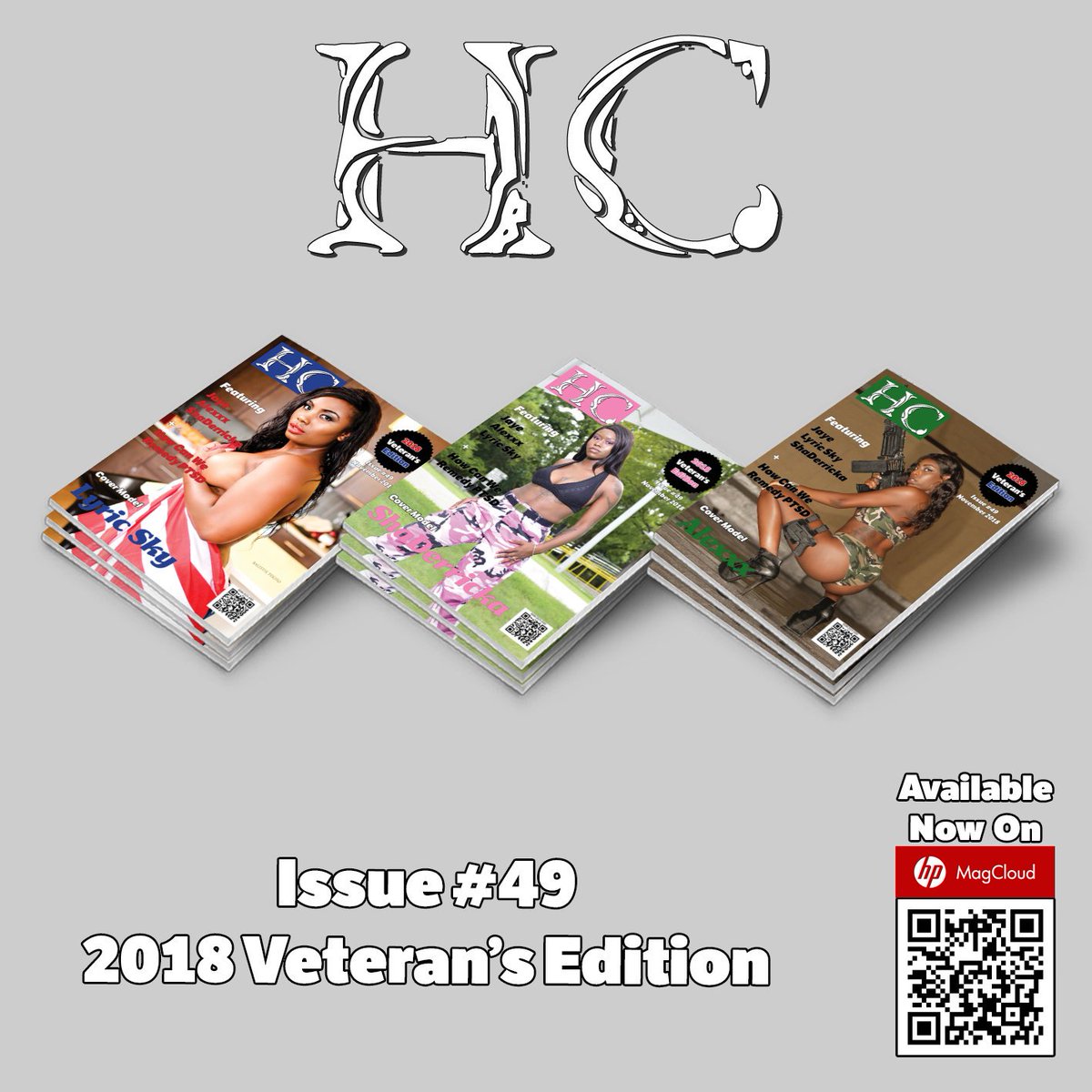 HumanCanvasMag's tweet image. Issue #49 #VeteransEdition of @HumanCanvasMag Is Out On #Magcloud Now! Cover 1: magcloud.com/browse/issue/1… Cover 2: magcloud.com/browse/issue/1… Featuring @lyricskyxx @ShaDerricka_Lee @jayebabilove