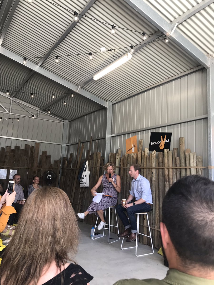 paulsmitheram's tweet photo. Now for something completely different - listening to the Minister for Environment and Water in a backyard shed #Escape2Engage https://t.co/ZiCuBmyTje