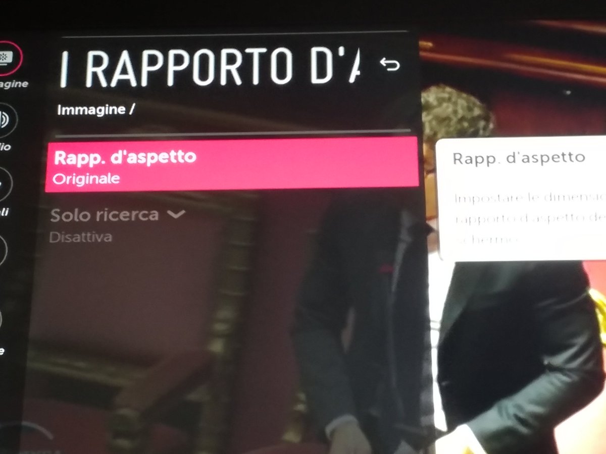 GBosk's tweet photo. @LG_Italia Ciao, vorrei che fosse attivata la funzione "Solo ricerca: attiva" anche per i canali SD che ricevo su TV LK6200PLA. Potete aiutarmi? Mi piace vedere l'immagine per intero, con eventuali bordi/imperfezioni. Sui canali Full HD funziona... Grazie https://t.co/tq8rjy9ix4