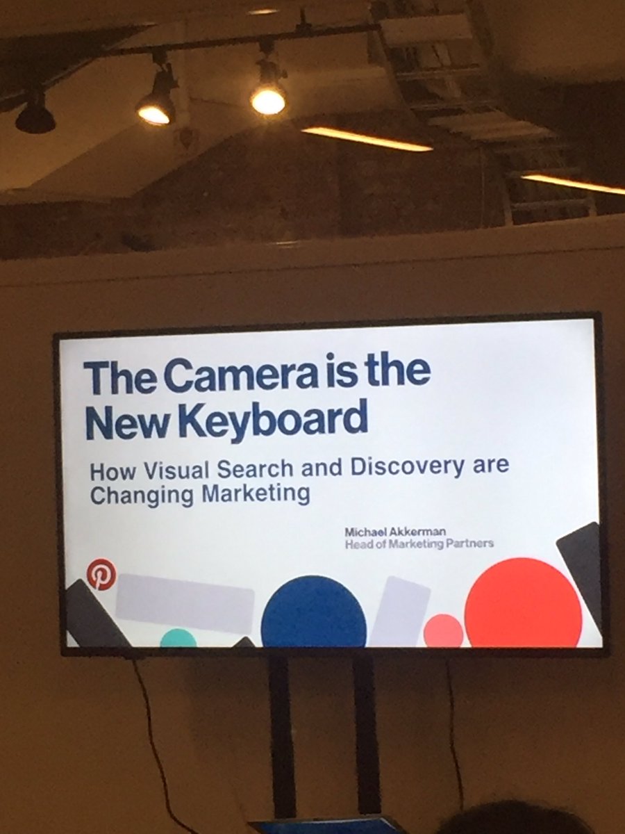 sewatch's tweet photo. We'll be livestreaming this session on #visualsearch with @Pinterest here shortly! As a follow up to our #searchsummit https://t.co/03P4h5YFZC
