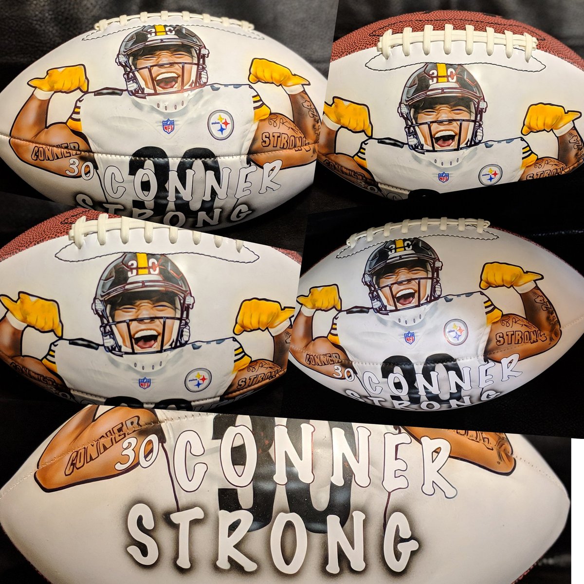 NovikaneC's tweet image. My tribute to @steelers @JamesConner_ @SteelersUnite @theinkgame @AngelusDirect #AngelusPaints   #NoviKaneCustoms #SupportBlackBusinesses #SupportBlackArt #airbrush