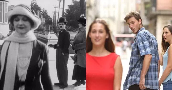 Парень оборачивается на парня. Девушка оборачивается. Девушка удивленно оборачивается. Оборачивается на другую девушку. Популярный мем с парнем и девушкой.