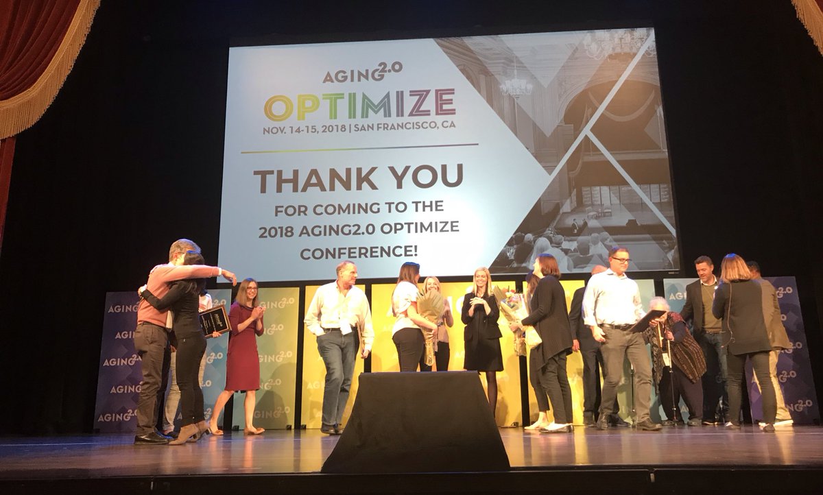 Aging20's tweet photo. It’s a wrap! Thank you to our sponsors, exhibitors, attendees and volunteers for making #A2OPTIMIZE 2018 an incredible success. We look forward to continuing to move the needle of change to improve the lives of older adults. https://t.co/50TFIwYNr0