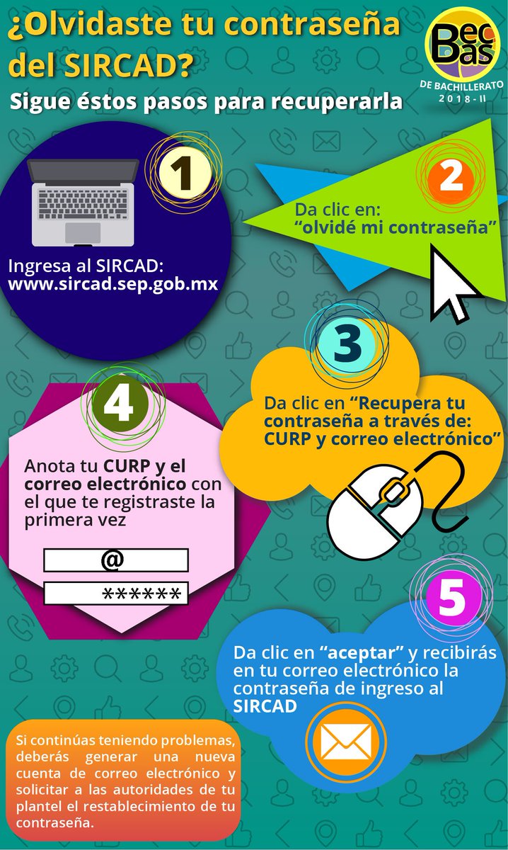 MediaBecas's tweet photo. ¿No recuerdas tu contraseña del SIRCAD? Sigue estos pasos para reestablecerla #Probems https://t.co/4JwOLSKHjq