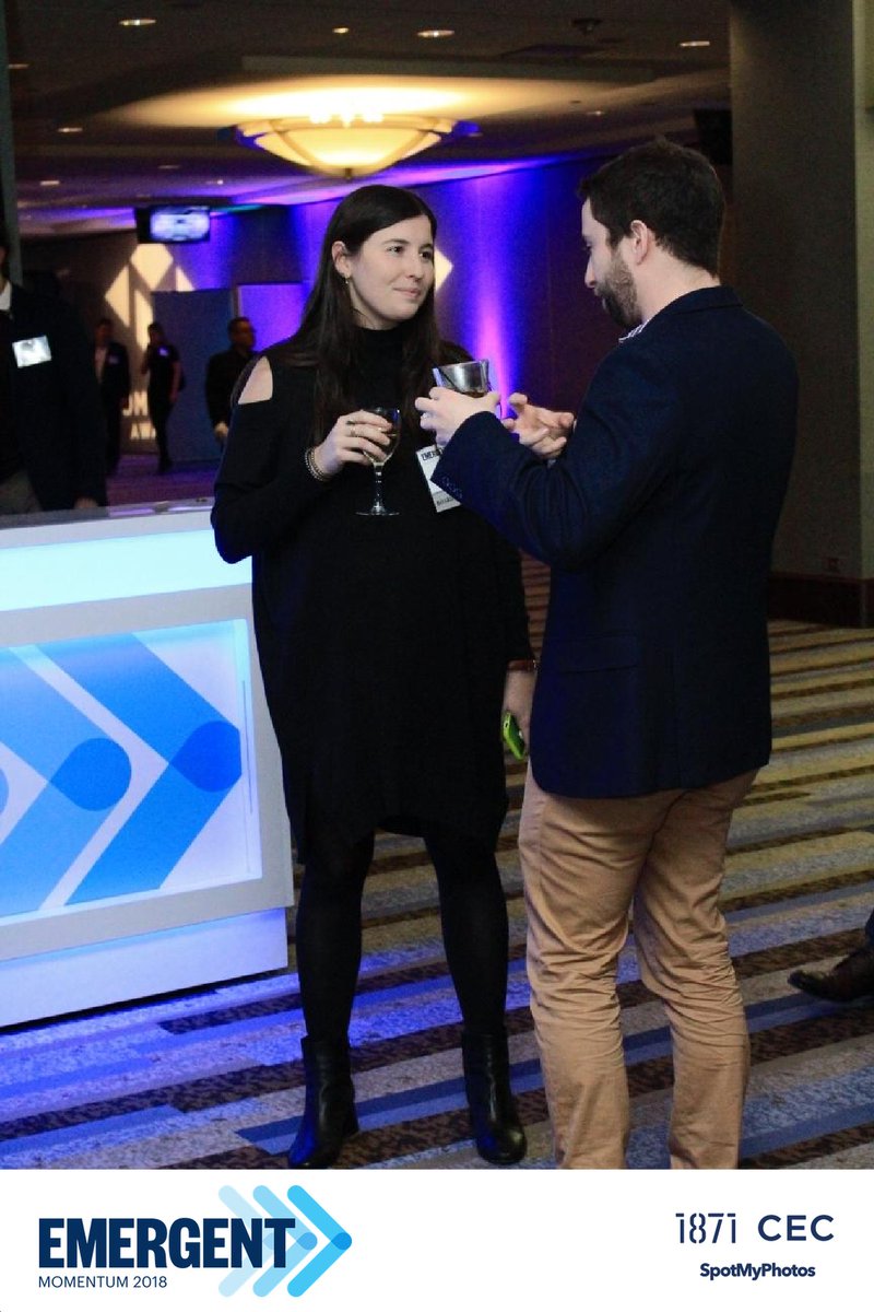 1871tech's tweet image. We're enjoying some drinks before the show at our #VIPreception! #Momentum2018