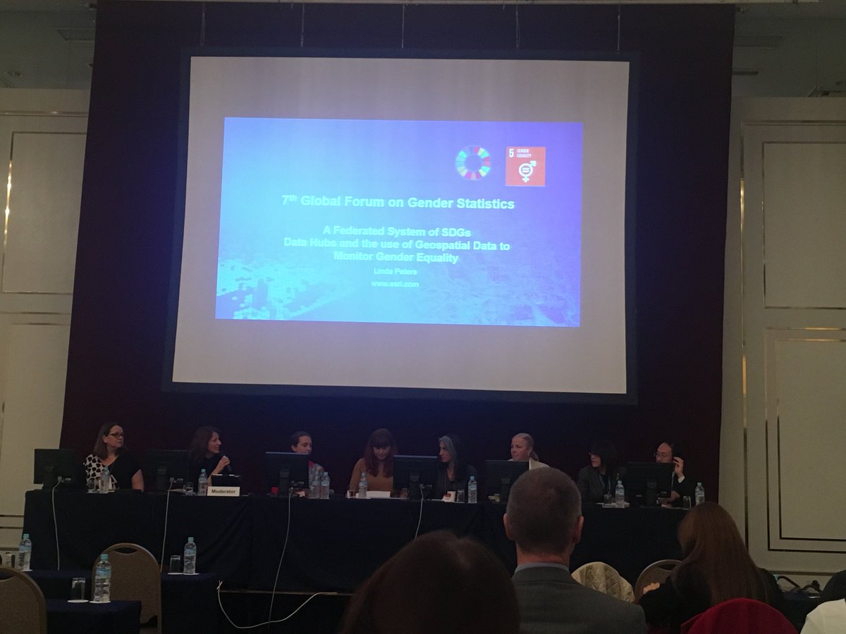 OpenDataWatch's tweet photo. Day 3 of @UNStats #GenderStatsGF begins with a packed panel on non-traditional data sources and innovative methods to gather better evidence and leave no one behind. #genderdata #SDGs https://t.co/mPamVDQyH2 via @UNStats https://t.co/JLCz9t1qHX