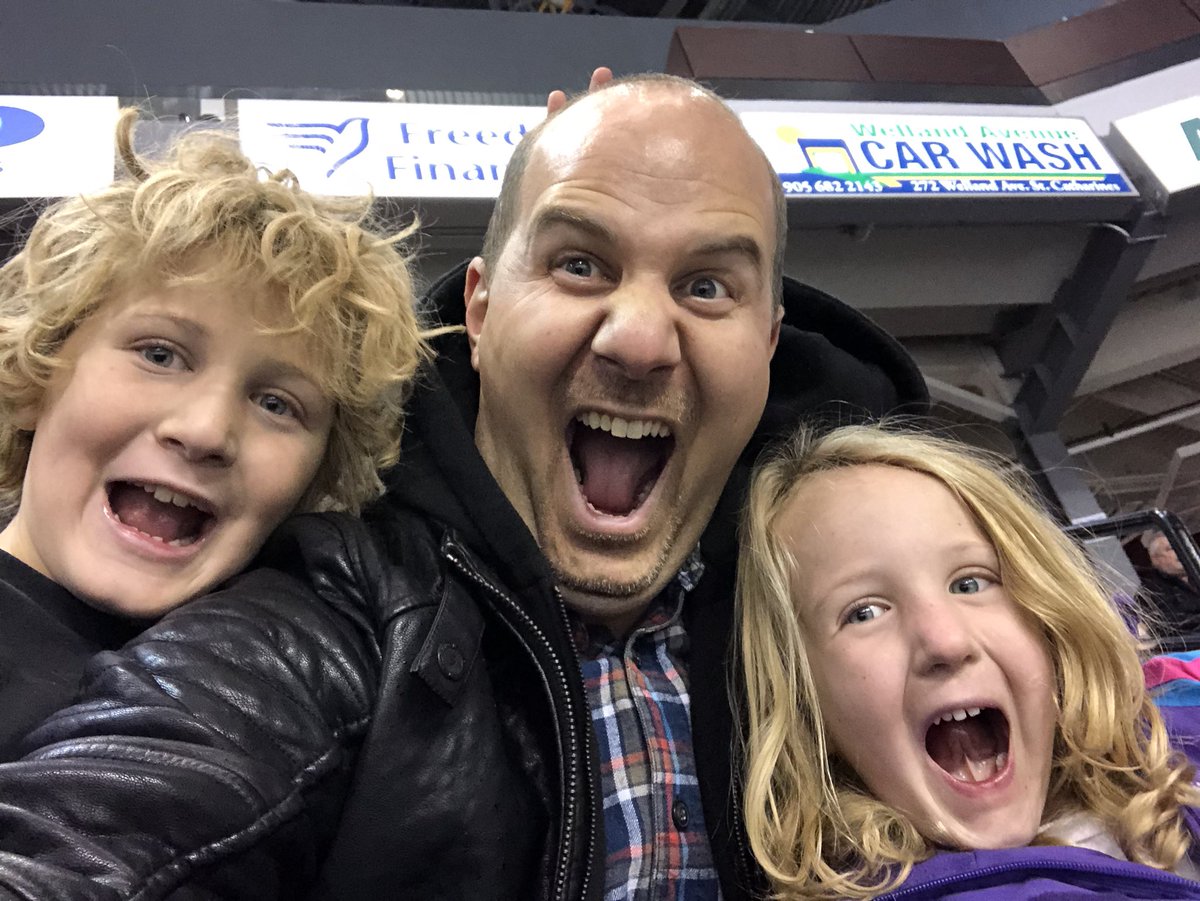 BillJanzen's tweet photo. These kids are sure excited to join @princephilipstc at @OHLIceDogs game tonight! @BigMarcosPizza #GoDogsGo!! https://t.co/GpxqDiTXUO