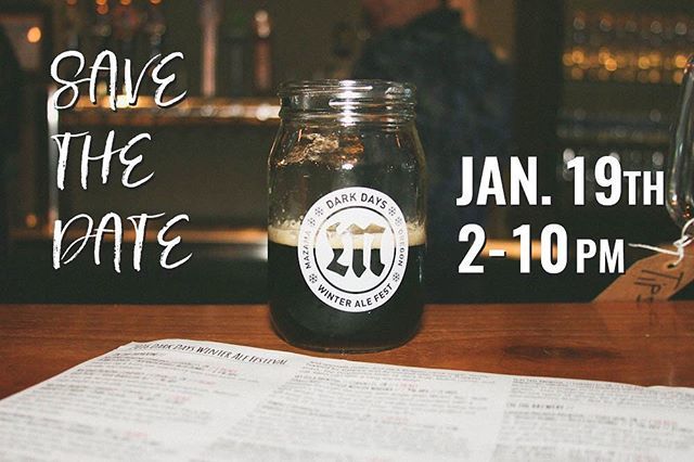 Save the date for the 6th Annual Dark Days Winter Ale Festival. Join us on Jan. 19th for delicious beer, cider, and mead from our favorite PNW companies. We’ll have beer, music, food pairings, and more! What breweries do you want to see us pour this year… ift.tt/2qMtmWi