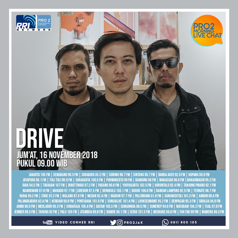 RRIPro2madiun's tweet photo. Pagi ini #MorningLiveChat bareng @driVeindonesia 09.00 live pro 2 Network
#DriveDiPRO2FM https://t.co/tTy9dSbIEd