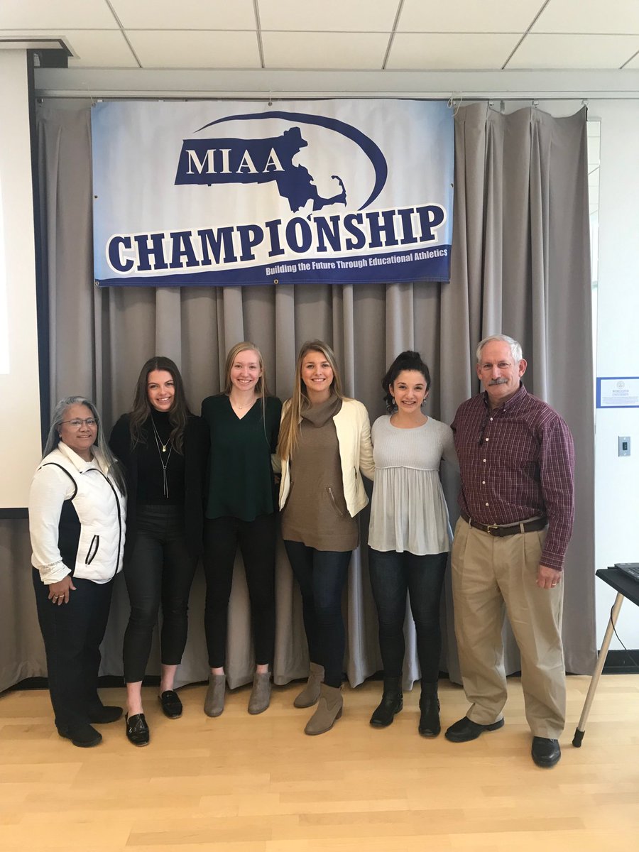 VbCape's tweet photo. Proud of these four Seniors for representing Barnstable Volleyball so well at the MIAA Breakfast of Champions this morning at Worcester State. Madelyn delivered an awesome speech!!!
#14deep #anhonortobethere https://t.co/03BCGpCzF9