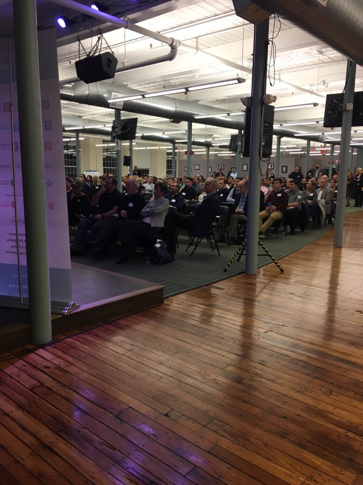 NHTechAlliance's tweet photo. What a great crowd at tonight’s #TechOut2018 competition! https://t.co/t9Xiq5Y6WG