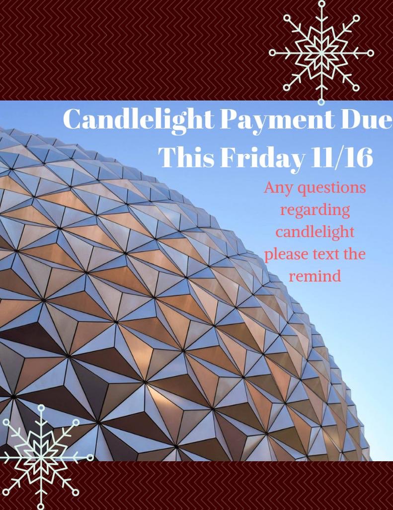 CbhsChorus's tweet photo. Candlelight Money due tomorrow!! https://t.co/azYCSp0ejW