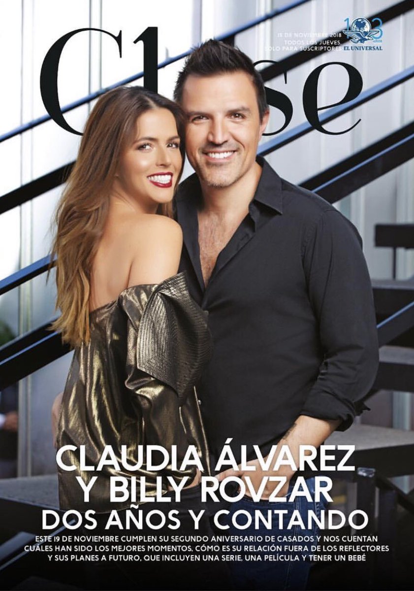 Guapísima <a href="/claudiaalvarezo/">Claudia Alvarez</a> en la portada de la <a href="/Revista_Clase/">Revista Clase</a> junto a su marido <a href="/billyrovzar/">Billy Rovzar</a> 💗
¡No te la pierdas! 
¡Adquiérela ya!