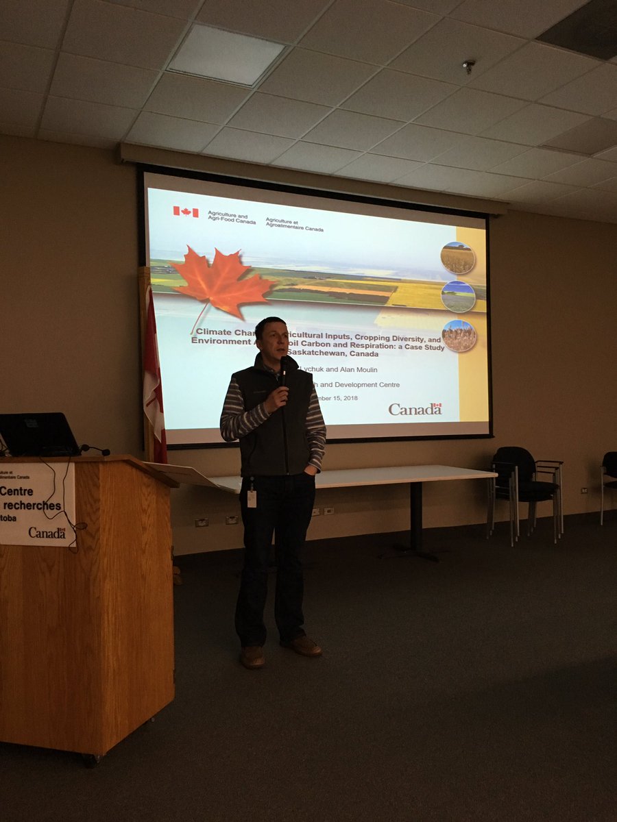 <a href="/Lockeal/">Alan Moulin</a>, <a href="/tlychuk/">Taras Lychuk</a>, <a href="/Orr_MaryJaneN/">Mary-Jane Orr</a> of <a href="/MBBeefandForage/">Manitoba Beef & Forage Initiatives</a>, and myself spoke today on soil carbon <a href="/AAFC_Canada/">AAFC Canada</a> in Brandon,MB. Thanks to <a href="/mthiele_thiele/">Michael Thiele</a> for organizing and <a href="/DucksUnlimited/">Ducks Unlimited</a>