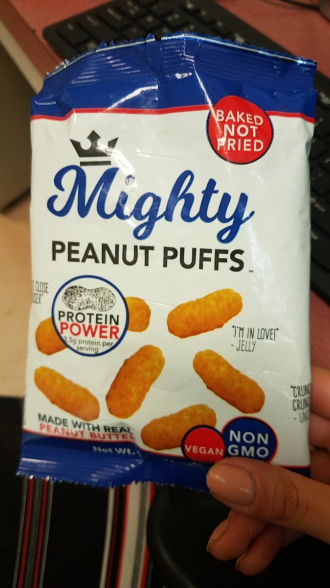 Mighty Peanut Puffs. #baked #nongmo #vegan
