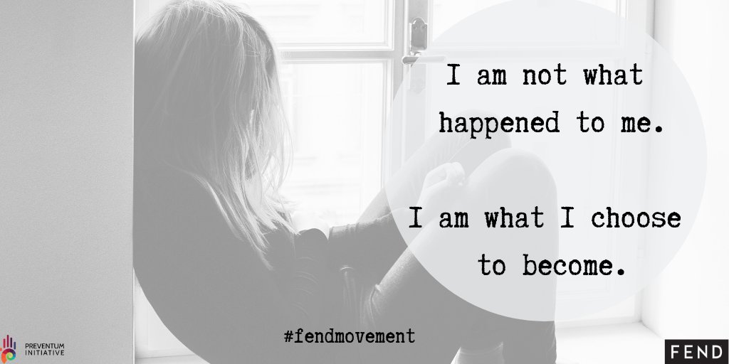FENDmovement's tweet photo. "I am not what happened to me. I am what I choose to become." #fendmovement https://t.co/5NnSixQmgs