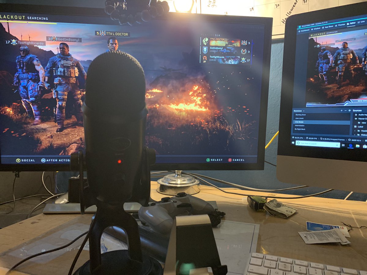 LDoctor6's tweet photo. Now streaming #CallofDutyBlackOps4 #SupportSmallStreamers #BlackOps4 #blackout #twitch #twitchstream #youtube #gamer #console #xbox #xboxonex #2xOP https://t.co/Vpxdd4W27b