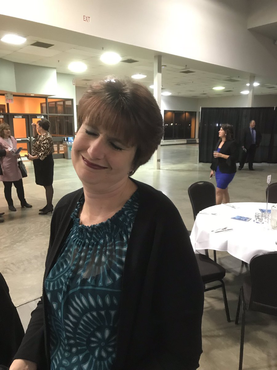 bistroongaetzrd's tweet photo. This beautiful lady is being honoured for 10 years of service in the public school system #RecNight2018 https://t.co/gTrlOJJKny