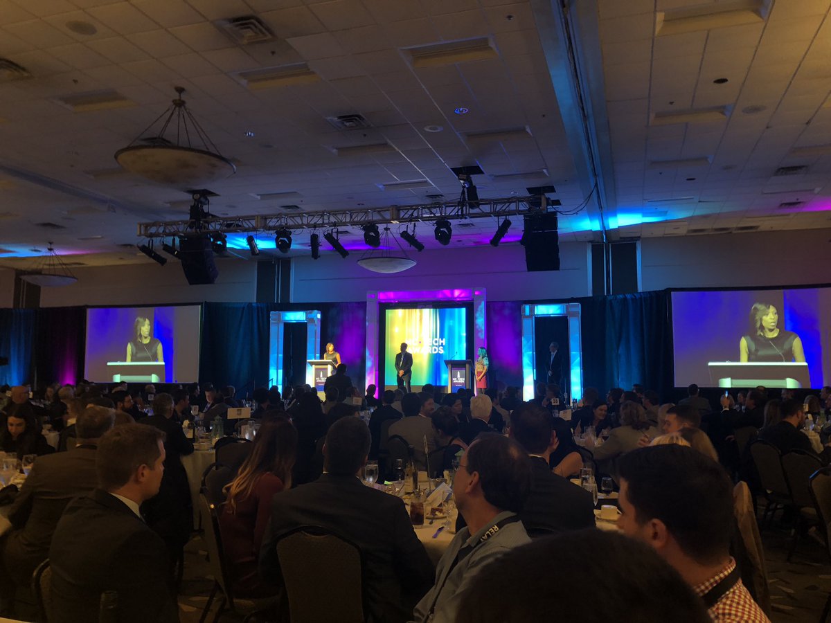 DaveBrownClt's tweet photo. Great evening at the #NCTechAwards with @NCTA, I’m proud of the hard working team members at @WithRove for getting us to this award ceremony.  #Top10Startups https://t.co/eLcRTOjzTl