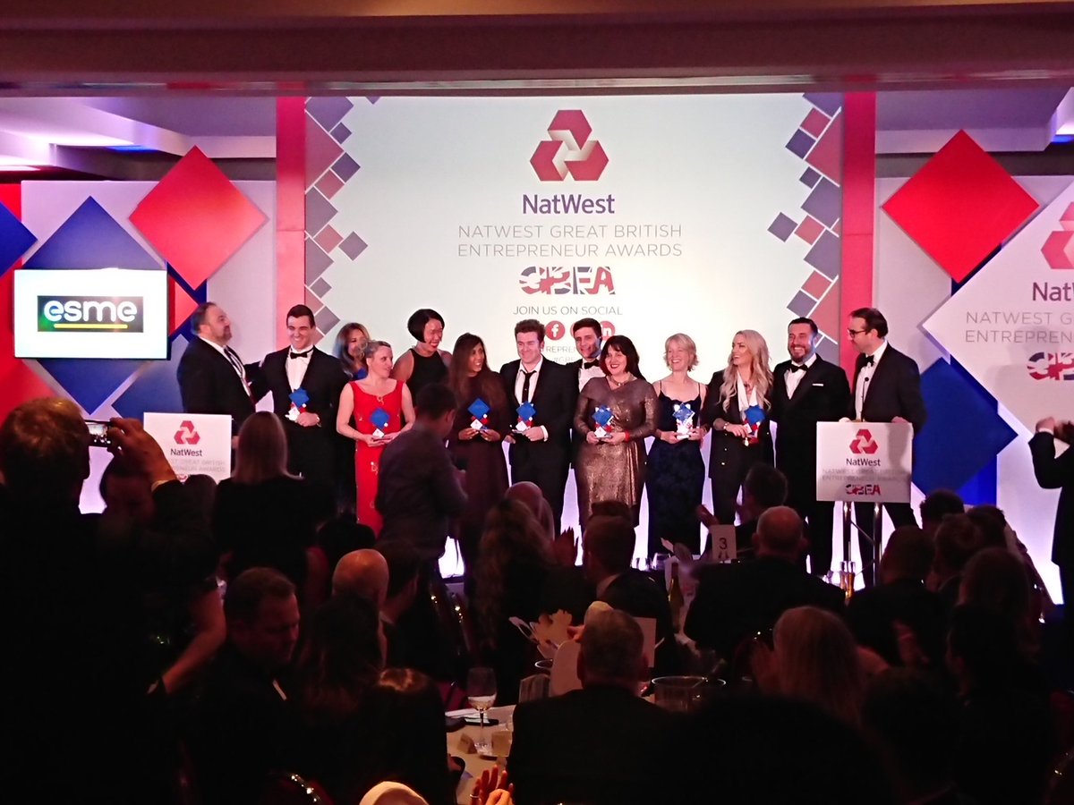 GrownUrban's tweet photo. Awesome night at the #GBEA awards tonight, huge congrats to all the winners! #GBEAManchester @EntrepreneursGB https://t.co/pPJ2QTtrH0