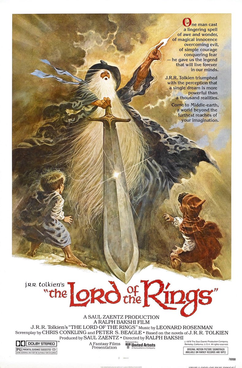 FilmNewsNos's tweet photo. 🎬MOVIE HISTORY: 40 years ago today, November 15, 1978, the movie ‘The Lord of the Rings’ opened in theaters!

#ChristopherGuard #WilliamSquire #MichaelScholes #JohnHurt #SimonChandler #DominicGuard #NormanBird #AnthonyDaniels #MichaelGrahamCox #DavidBuck https://t.co/MtQk2fh7D0